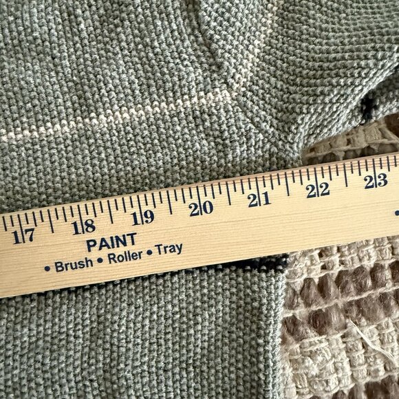 VTG 90s Y2K  Short Sleeve Striped Cardigan Sweater Womens XL Knit Cropped - Picture 5 of 8